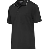 King Gee Workcool Hyperfreeze Polo Short Sleeve-POLO SHIRT-BOOTS CLOTHES SAFETY-S-Black-BOOTS CLOTHES SAFETY