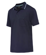 King Gee Workcool Hyperfreeze Polo Short Sleeve-POLO SHIRT-BOOTS CLOTHES SAFETY-S-Navy-BOOTS CLOTHES SAFETY