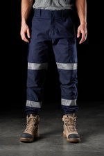 FXD WP4T Reflective Taped Cuffed Pant-TAPED PANTS-BOOTS CLOTHES SAFETY-30-Navy-BOOTS CLOTHES SAFETY