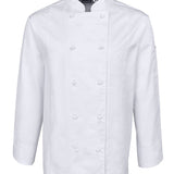 JB'S 5CVL Vented Chef Jacket Long Sleeve-HOSPITALITY-BOOTS CLOTHES SAFETY-WHITE-SML.MED-BOOTS CLOTHES SAFETY