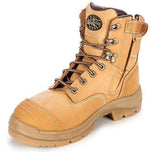 OLIVER 55332Z LACE UP ZIP SIDE SAFETY BOOT-WORK BOOT-BOOTS CLOTHES SAFETY-WHEAT-7AU-BOOTS CLOTHES SAFETY