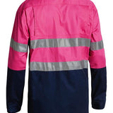 Bisley Taped Hi Vis Cool Lightweight Shirt BS6696T-HI VIS WORK SHIRTS-BOOTS CLOTHES SAFETY-BOOTS CLOTHES SAFETY