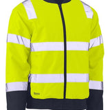 Bisley BJ6730T Taped Two Tone Hi Vis Bomber Jacket-HIVIS JACKET-BOOTS CLOTHES SAFETY-YELL/NAVY-SML-BOOTS CLOTHES SAFETY