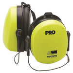 Pro Choice Python Slimline Neckband Earmuffs-PPE-BOOTS CLOTHES SAFETY-Yellow-BOOTS CLOTHES SAFETY