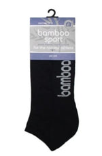 BT Bamboo Sport Ped Socks-WORK SOCKS-BOOTS CLOTHES SAFETY-BLACK-4-6-BOOTS CLOTHES SAFETY