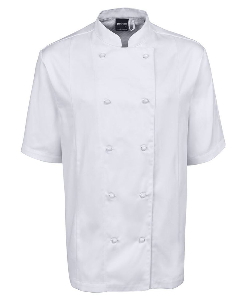 JB'S 5CVS Vented CHEF JACKET SHORT SLEEVE-HOSPITALITY-BOOTS CLOTHES SAFETY-WHITE-SML-BOOTS CLOTHES SAFETY