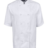 JB'S 5CVS Vented CHEF JACKET SHORT SLEEVE-HOSPITALITY-BOOTS CLOTHES SAFETY-WHITE-SML-BOOTS CLOTHES SAFETY