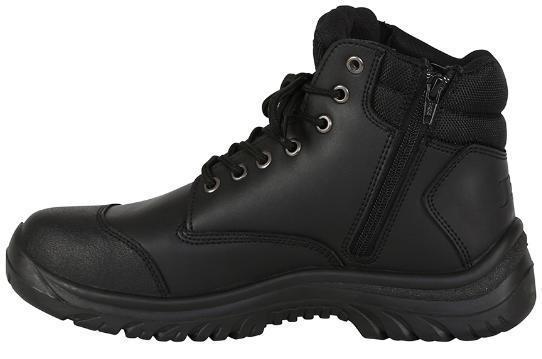 JB'S 9F9 STEELER SAFETY BOOT - ZIP SIDE-WORK BOOT-BOOTS CLOTHES SAFETY-BLACK-7AU-BOOTS CLOTHES SAFETY