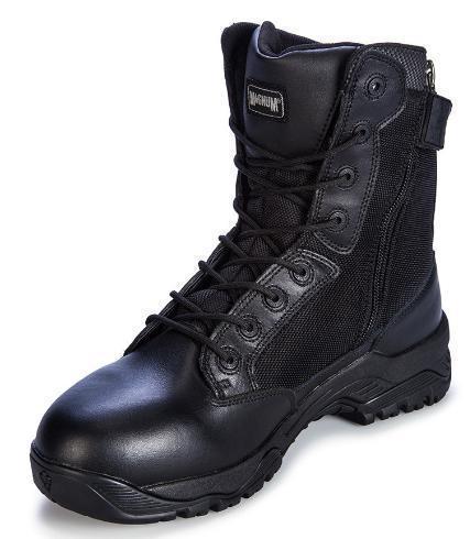 MAGNUM STRIKE FORCE SAFETY BOOT - ZIP SIDE-WORK BOOT-BOOTS CLOTHES SAFETY-BLACK-7AU-BOOTS CLOTHES SAFETY