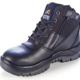 MONGREL 261020 SAFETY BOOT - ZIP SIDE-WORK BOOT-BOOTS CLOTHES SAFETY-BLACK-7AU-BOOTS CLOTHES SAFETY