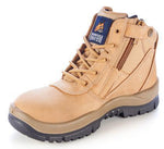 MONGREL 261050 SAFETY BOOT - ZIP SIDE-WORK BOOT-BOOTS CLOTHES SAFETY-WHEAT-7AU-BOOTS CLOTHES SAFETY