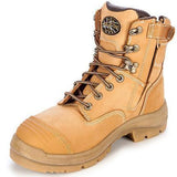 OLIVER 55332Z LACE UP ZIP SIDE SAFETY BOOT-WORK BOOT-BOOTS CLOTHES SAFETY-WHEAT-7AU-BOOTS CLOTHES SAFETY