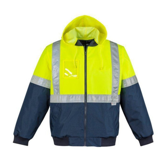 SYZMIK ZJ351 HI VIS QUILTED FLYING JACKET-HI VIS RAINWEAR-BOOTS CLOTHES SAFETY-BOOTS CLOTHES SAFETY